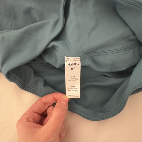 HALARA Teal Athletic Women's Shorts NWOT - Picture 2 of 5